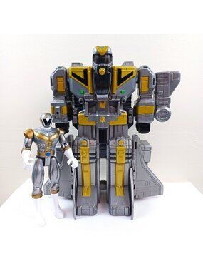 Power Rangers Lightspeed Rescue Titanium Land Crawler & Ranger Vtg 1999 Bandai